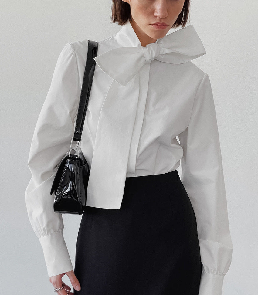 Big Bow Collar Shirt