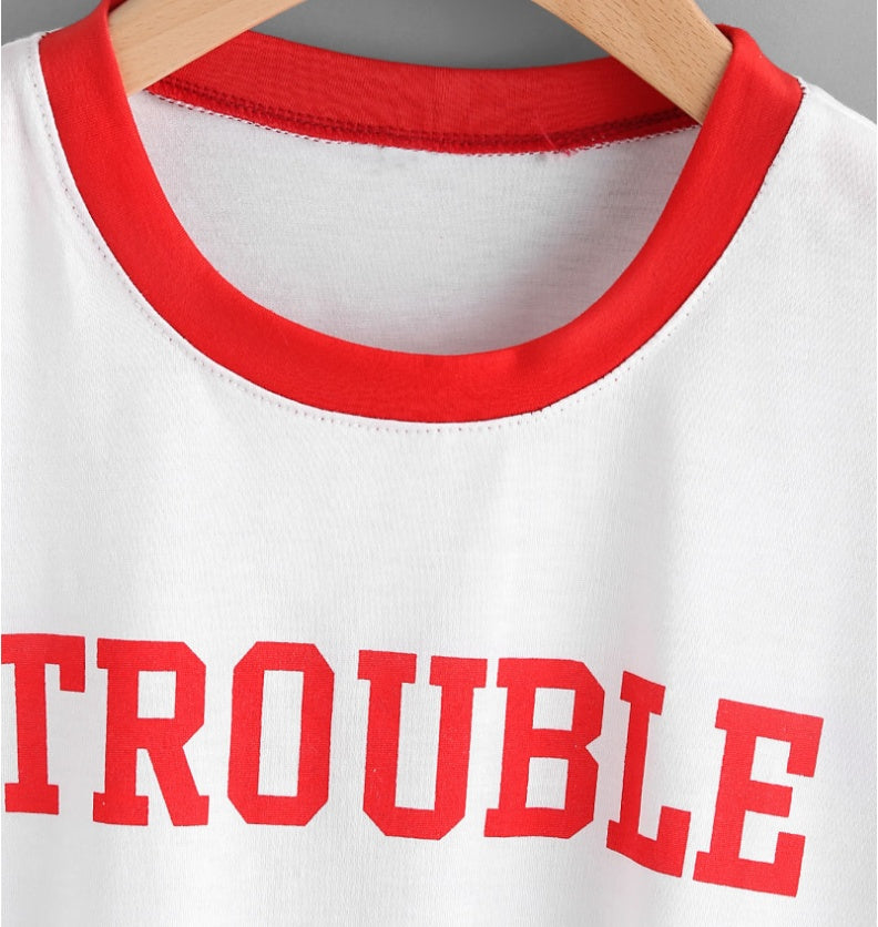 Trouble Two Color Tee