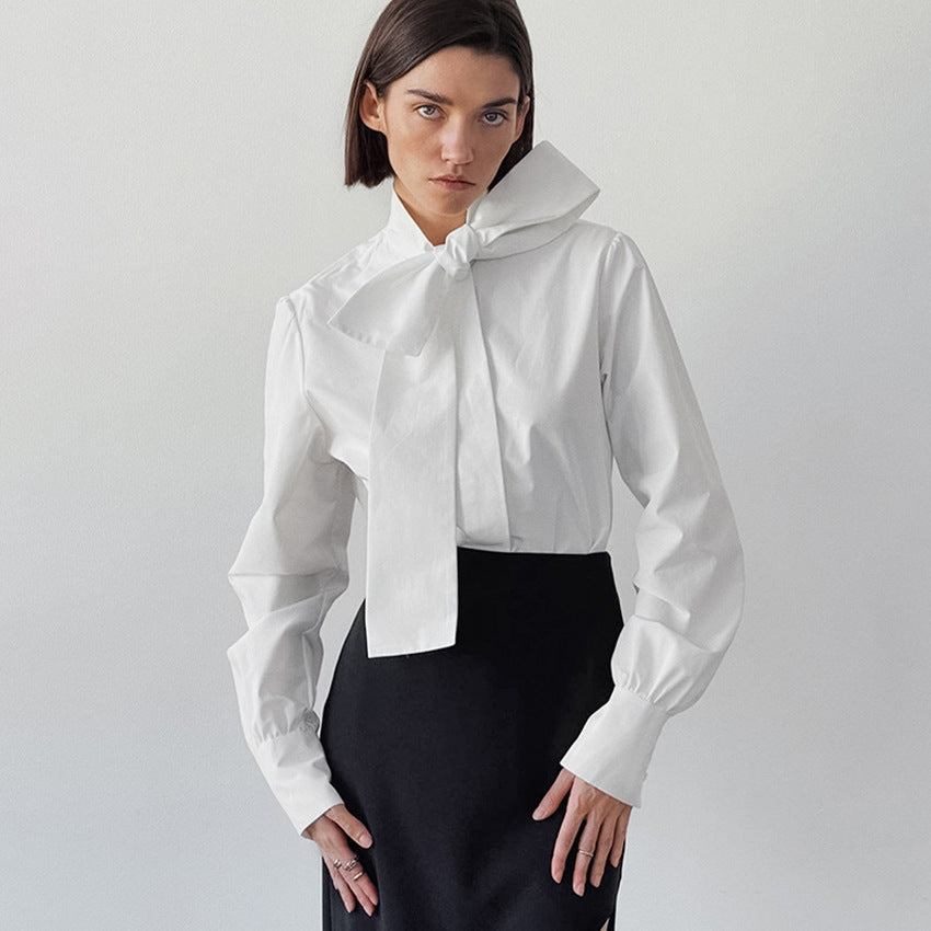 Big Bow Collar Shirt