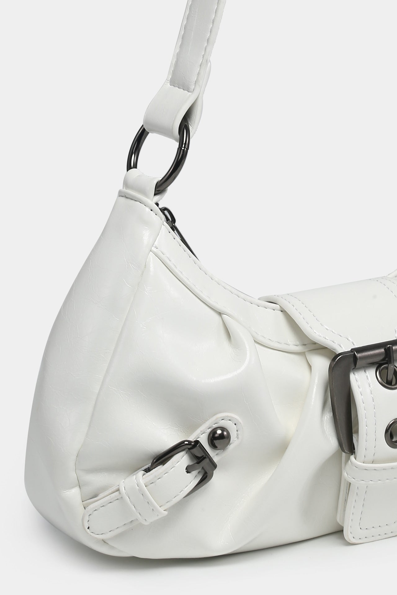 Vintage Two-tone Leather Shoulder Bag
