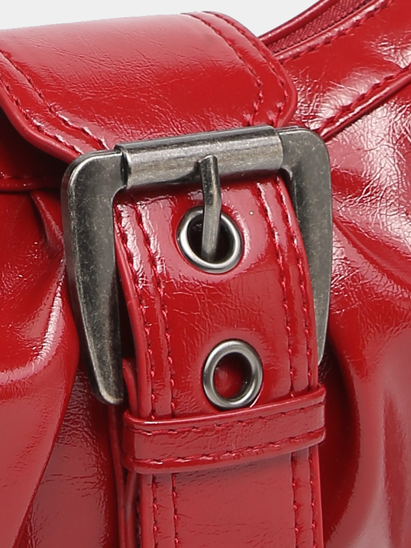 Vintage Two-tone Leather Shoulder Bag