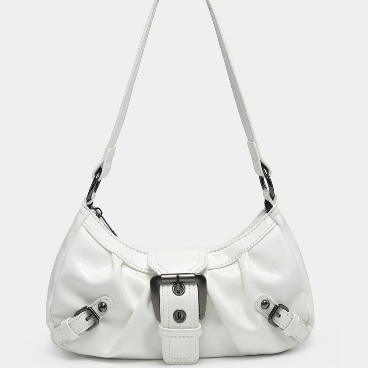 Vintage Two-tone Leather Shoulder Bag