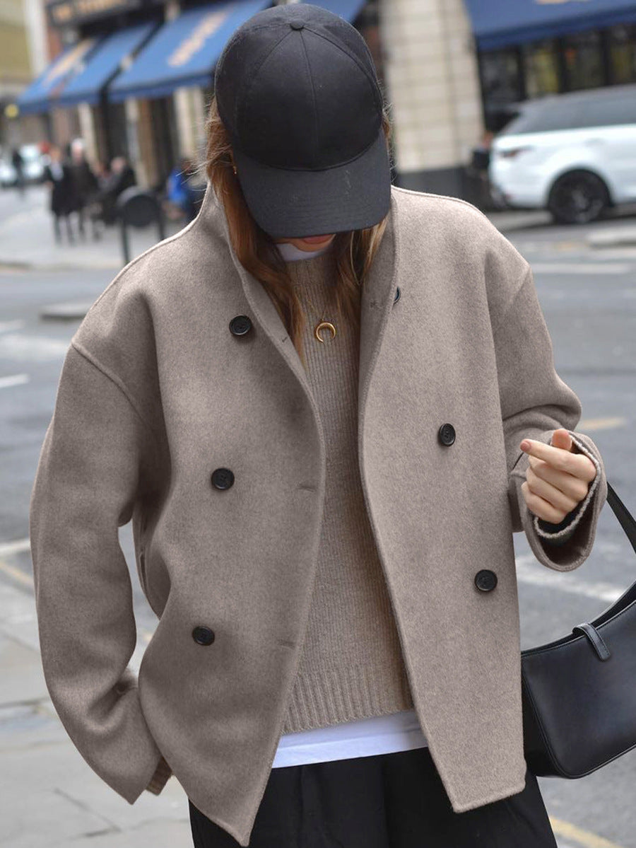 Vintage Brown Woolen Coat