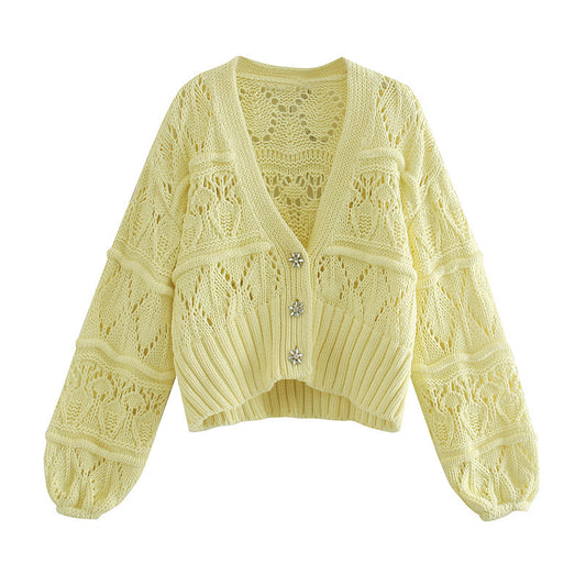 Yellow Flower Cardigan