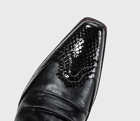 Wide Tube Pointed-toe Cowboy Boots
