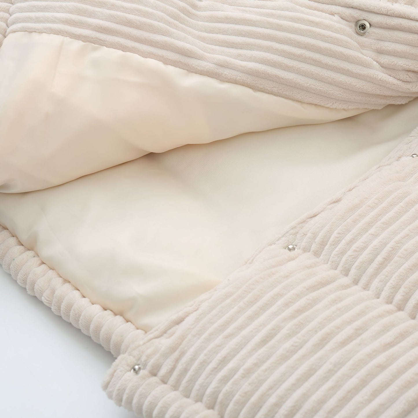 Corduroy Puffer Loose Coat