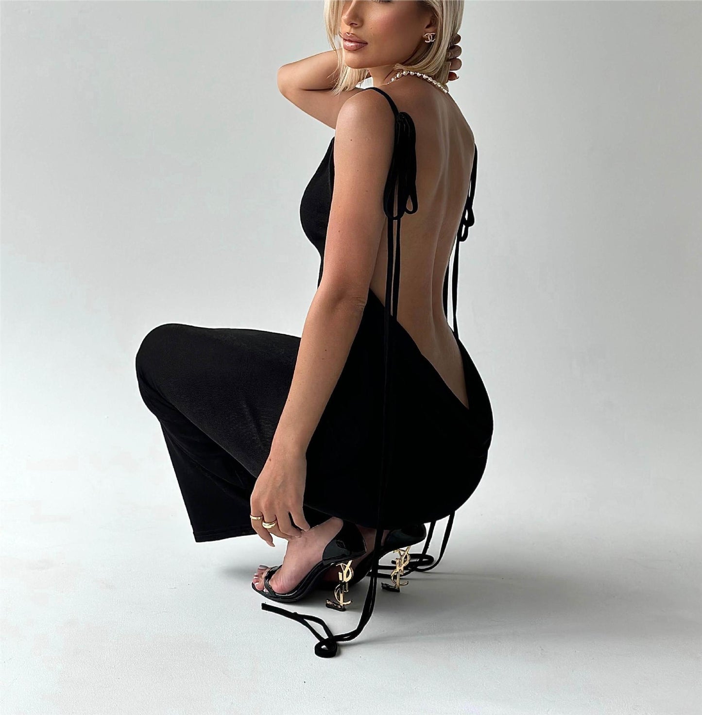 Backless Long Dress