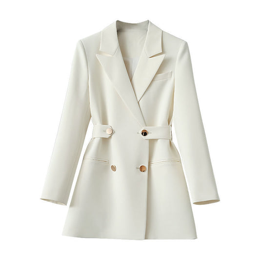 Waist Button Suit Dress