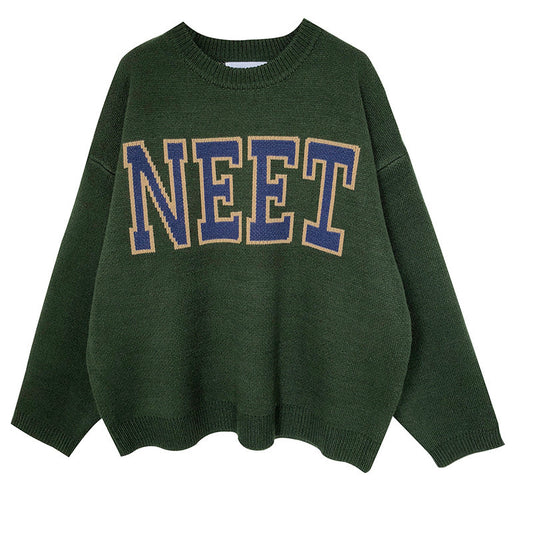 Alphabet Knitted Sweatshirt