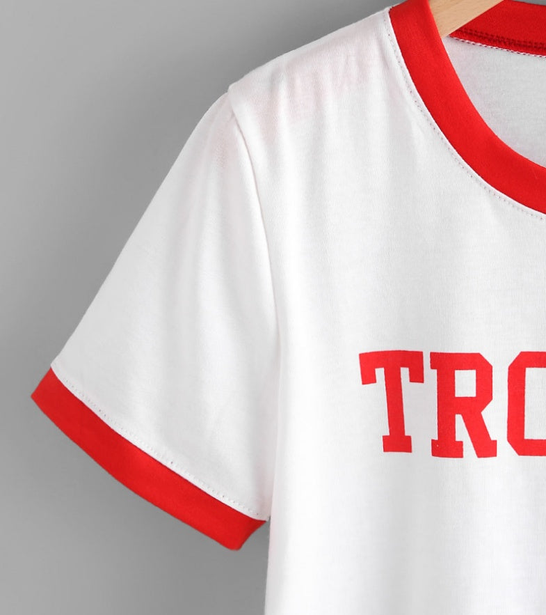 Trouble Two Color Tee