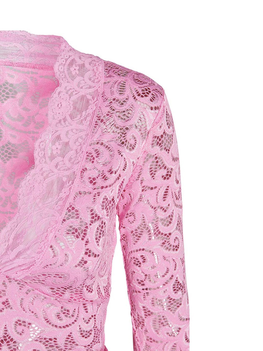 Vintage Lace Floral Crop Top