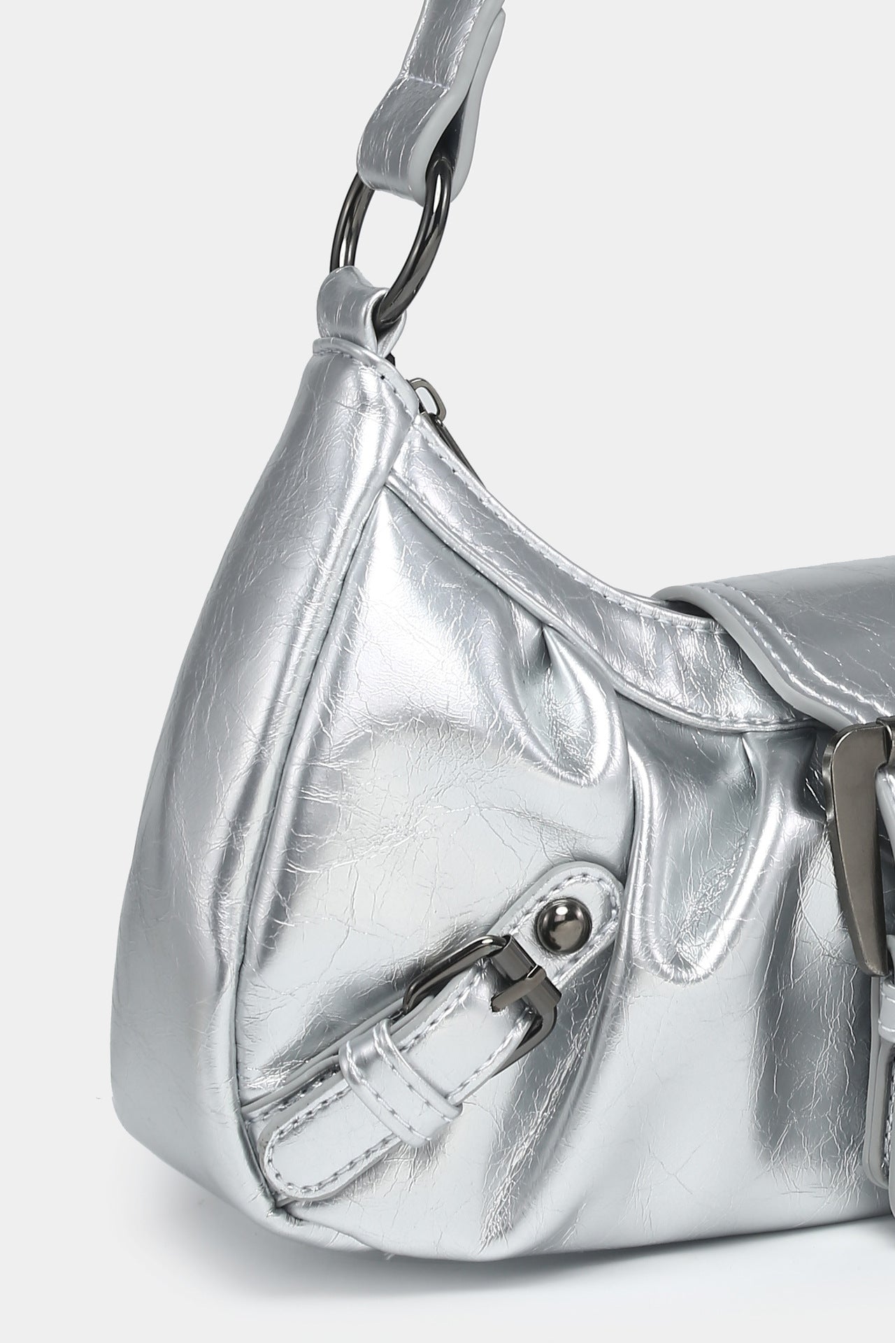 Vintage Two-tone Leather Shoulder Bag