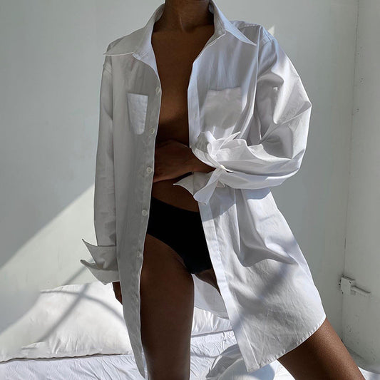 Versatile Simple Pocket Shirt