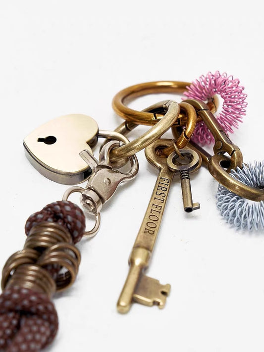 Vintage Bronze Keychain