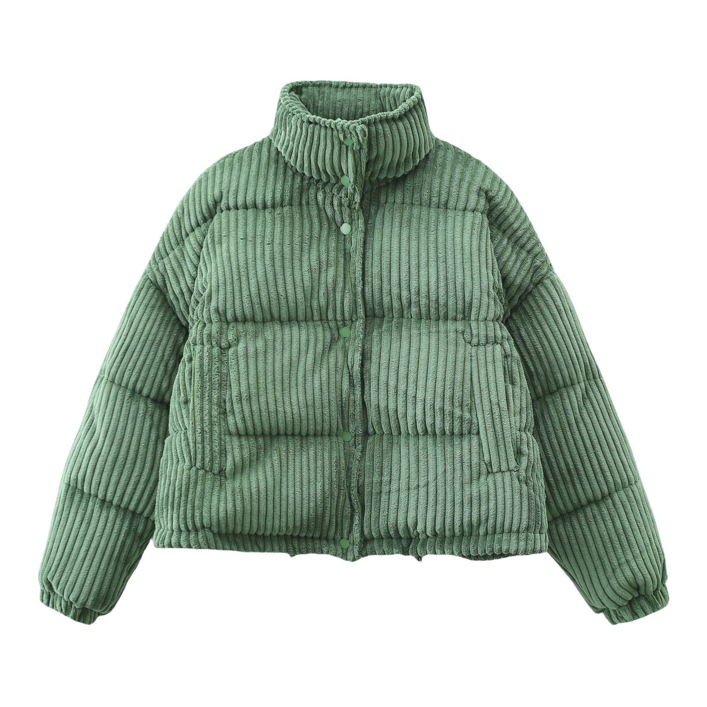Corduroy Puffer Loose Coat