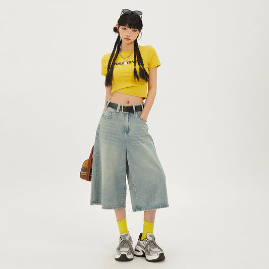 Wide Leg Cropped Pants