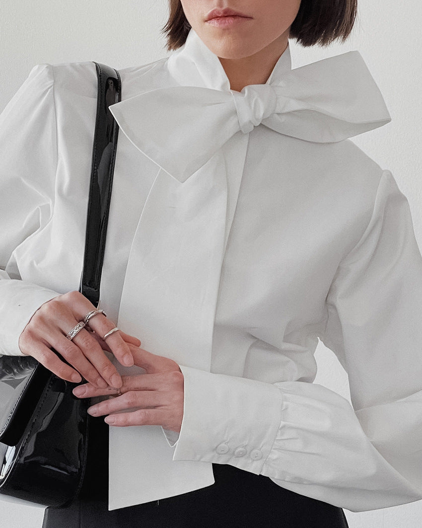 Big Bow Collar Shirt