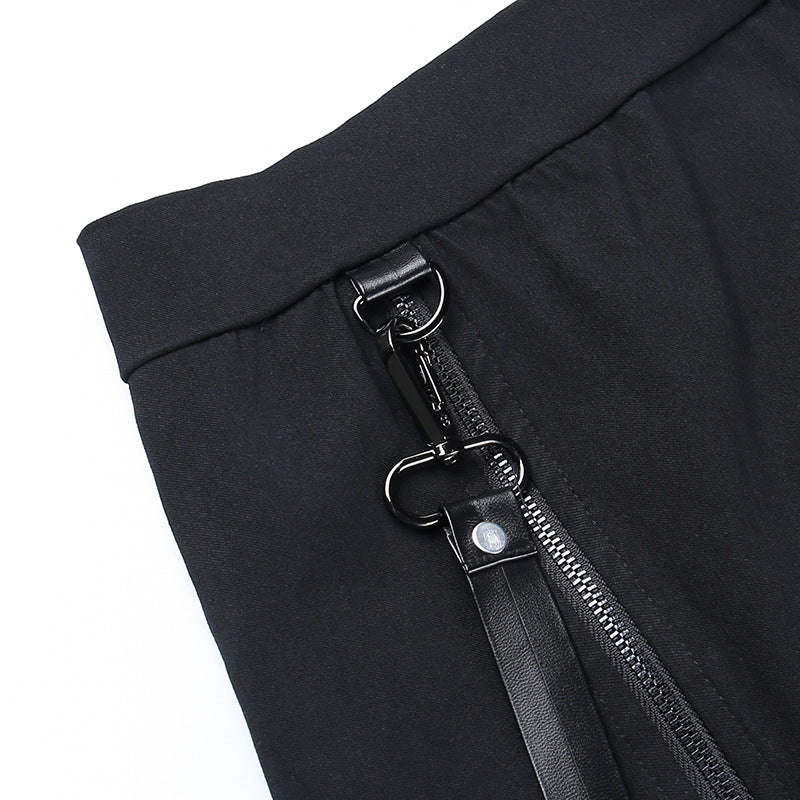 Double Zipper Skinny Skirt