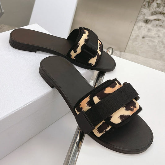 Velcro Sandals With Flat Bottoms